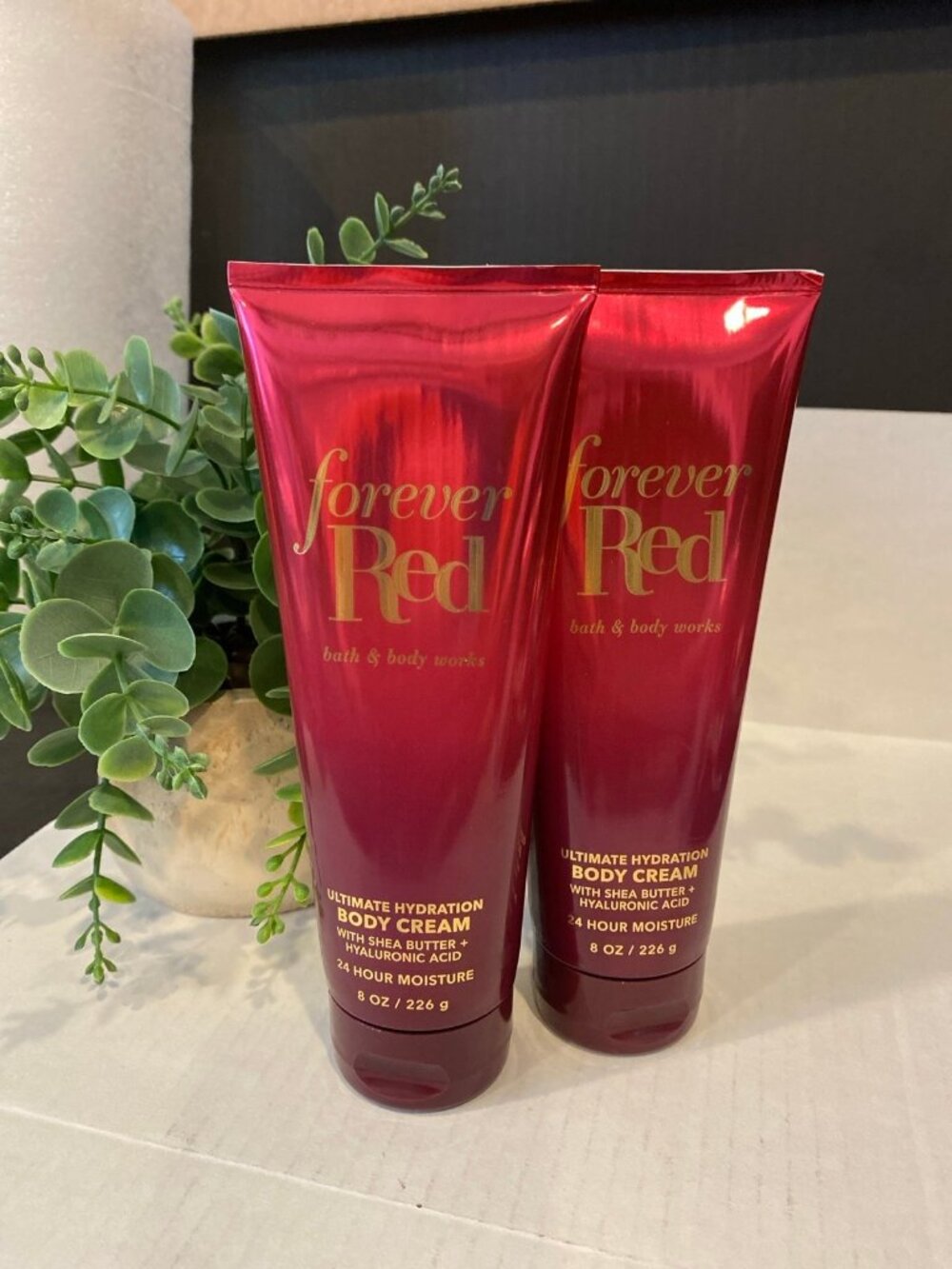 Bath & Body Works “Forever Red” New 2- Pc Body Cream Set